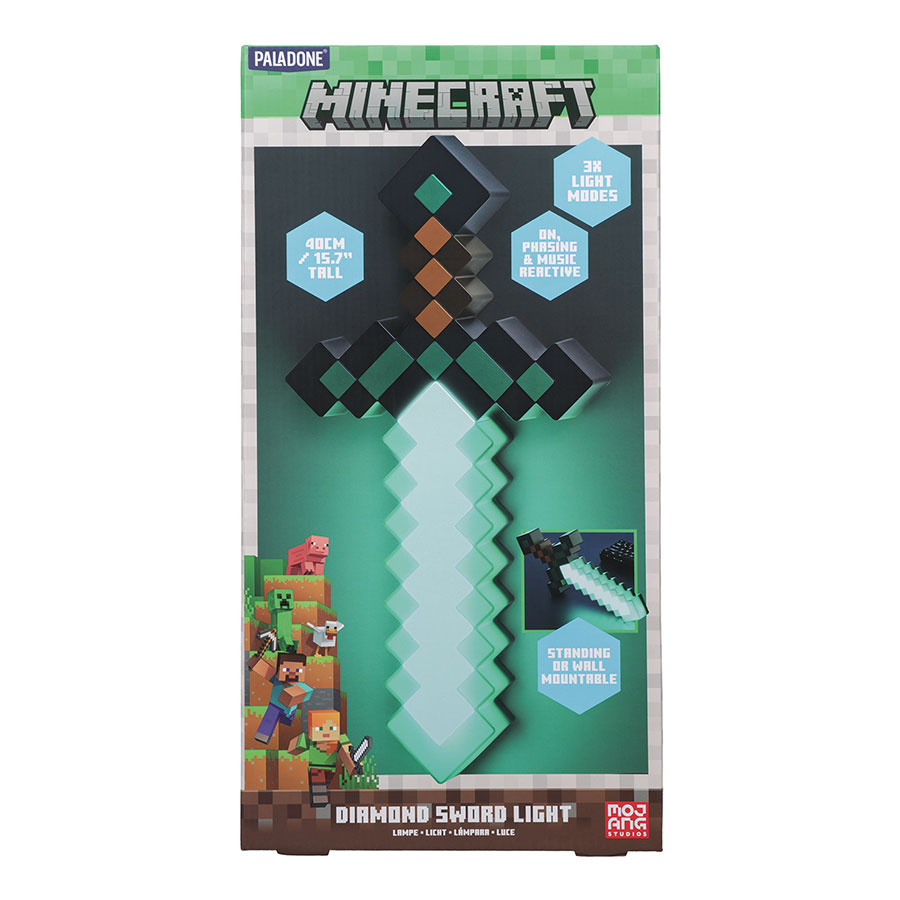 Minecraft Diamond Sword Desk Lamp
