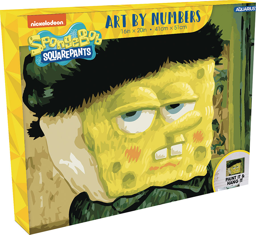 SpongeBob SquarePants Van Gogh Art By Numbers Painting Kit