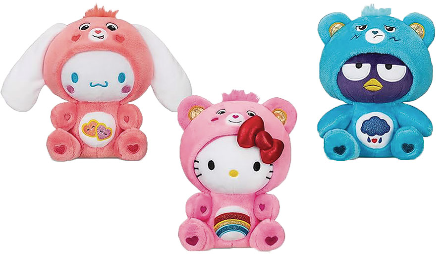 Hello Kitty And Friends x Care Bear 8-Inch Plush 6-Piece Assortment Case