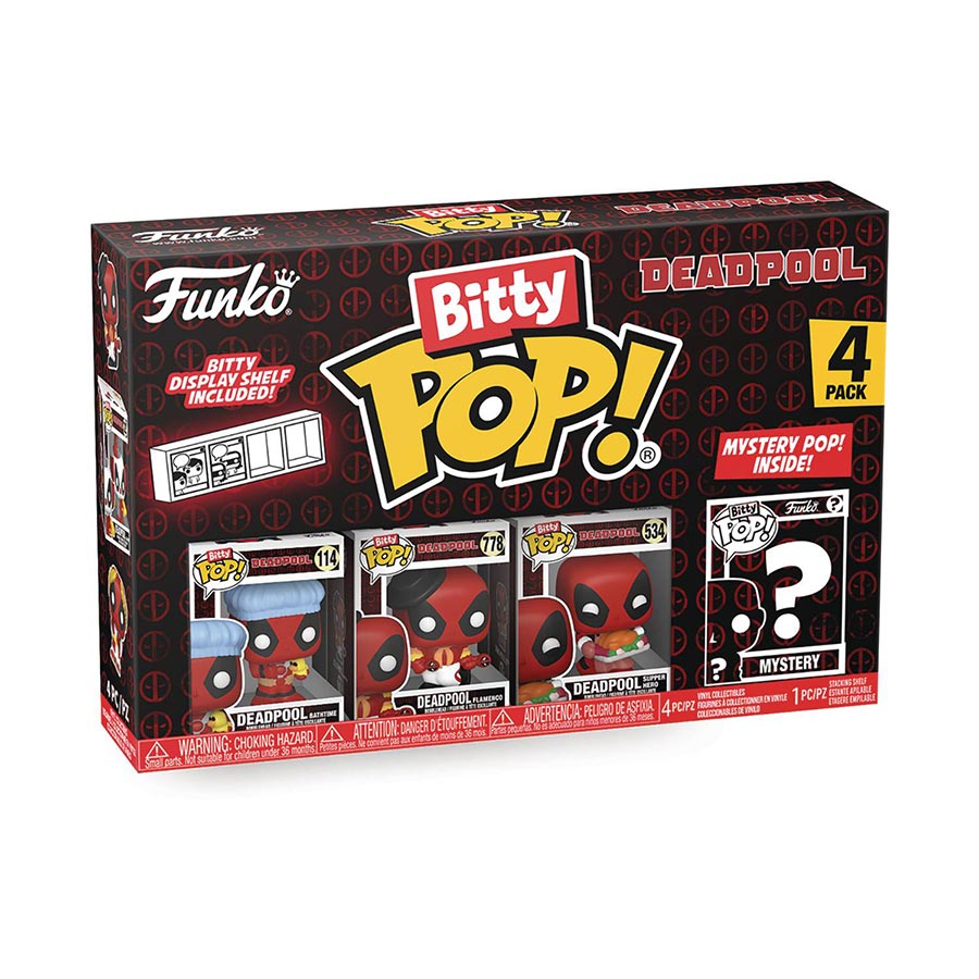 Bitty POP Deadpool Deadpool Series 2 Bathtime 4-Pack Vinyl Figure