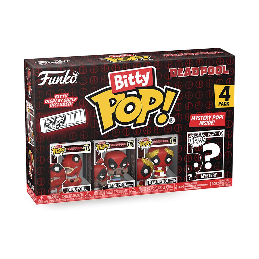 Bitty POP Deadpool Deadpool Series 3 Dinopool 4-Pack Vinyl Figure