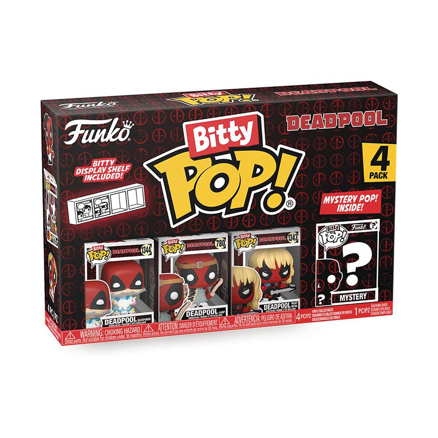 Bitty POP Deadpool Deadpool Series 4 Sleepover 4-Pack Vinyl Figure