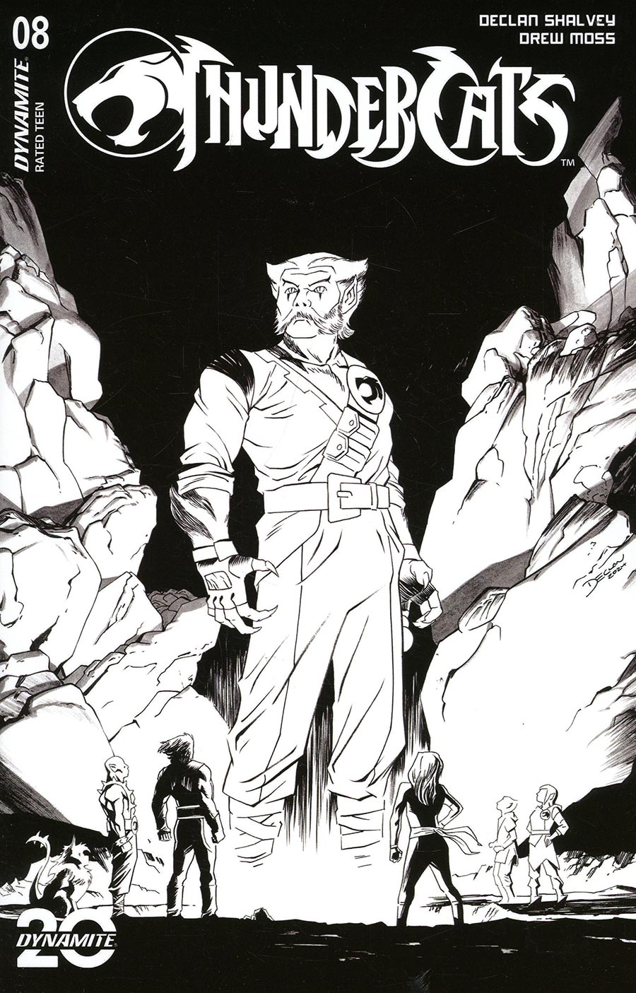 Thundercats Vol 3 #8 Cover J Incentive Declan Shalvey Line Art Cover