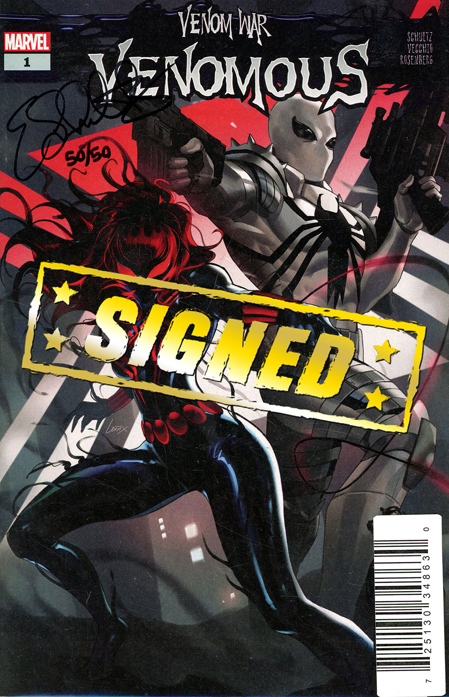Venom War Venomous #1 Cover E DF Signed By Erica Schultz