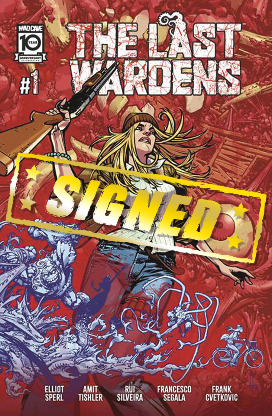 Last Wardens #1 Cover C DF Signed By Amit Tishler & Elliot Sperl