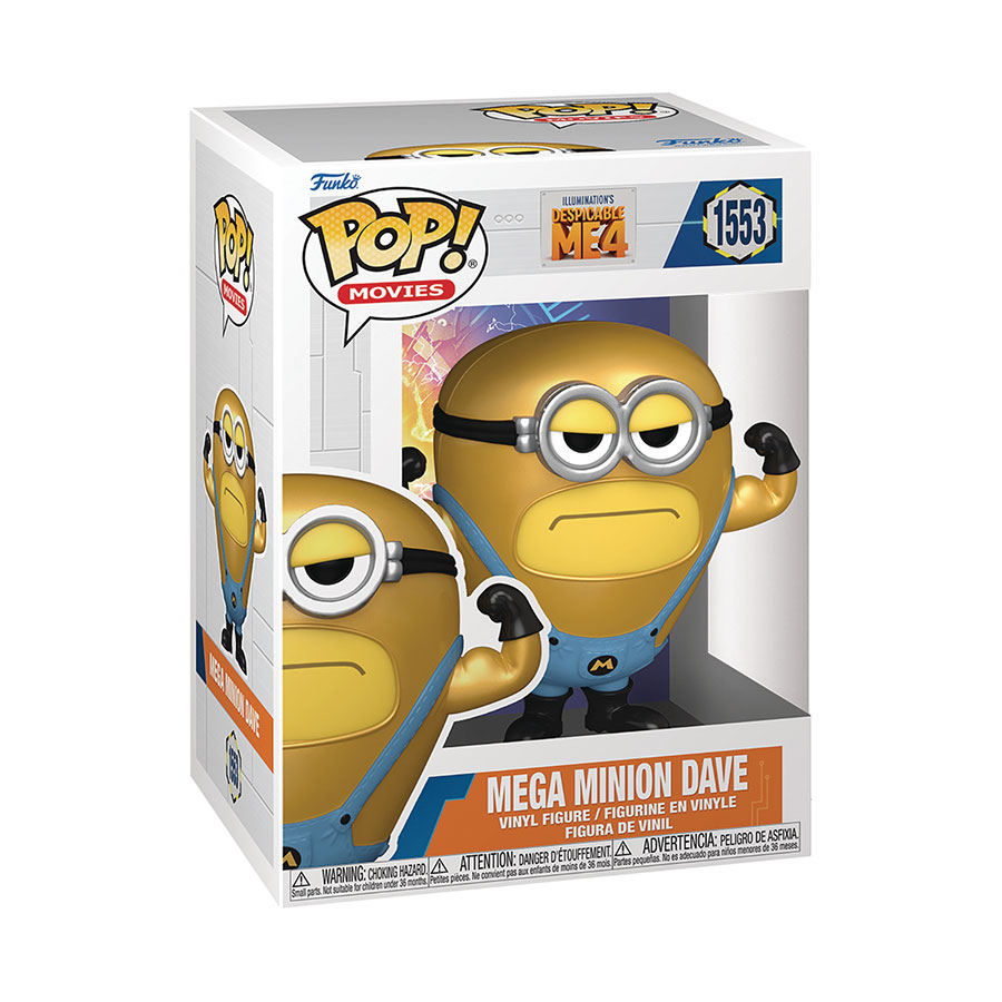 POP Movies Despicable Me 4 Mega Minion Dave Vinyl Figure