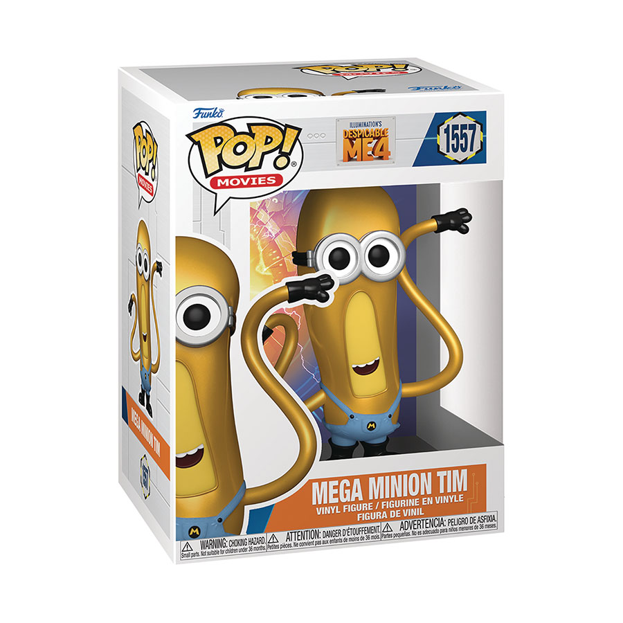 POP Movies Despicable Me 4 Mega Minion Tim Vinyl Figure