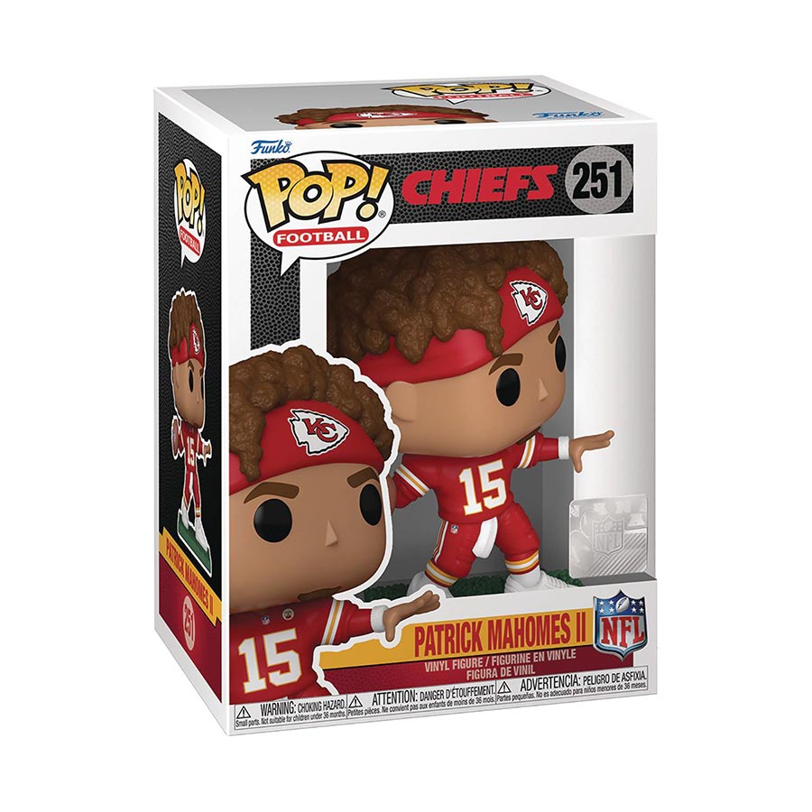 POP NFL Chiefs Patrick Mahomes II In Red Headband Vinyl Figure