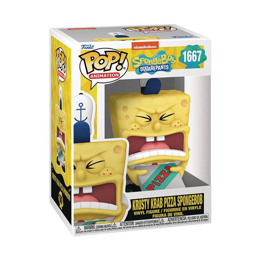 POP Television SpongeBob SquarePants 25th Anniversary Krusty Krab Pizza SpongeBob Vinyl Figure