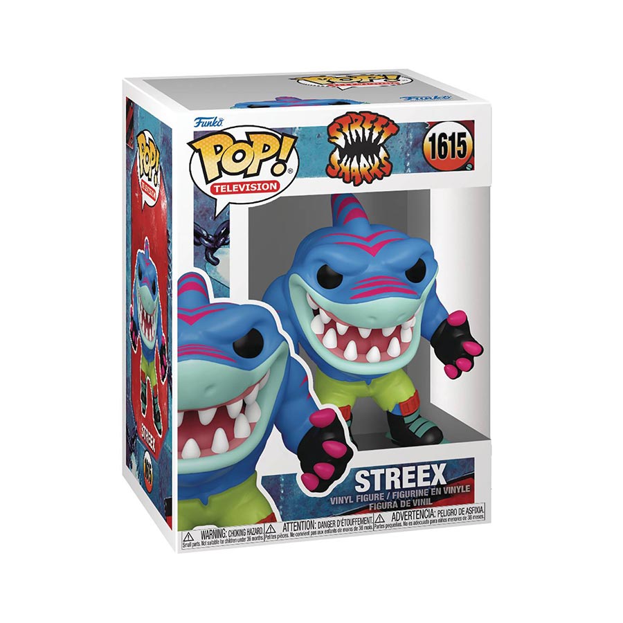 POP Television Street Sharks Streex Vinyl Figure