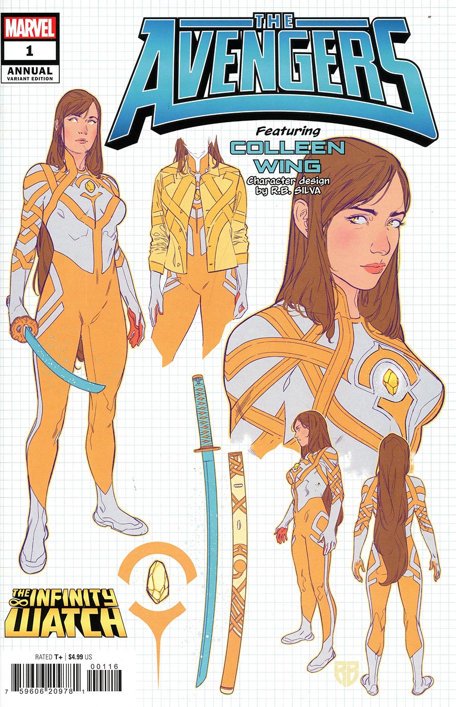 Avengers Vol 8 Annual (2024) #1 (One Shot) Cover F Incentive RB Silva Spoiler Design Variant Cover (Infinity Watch Part 9)