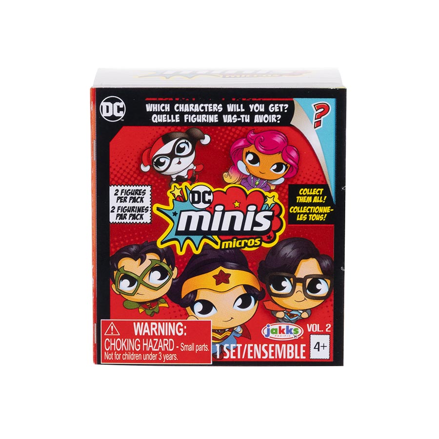 DC Minis Micros 2-Pack Mini Figure Wave 2 Blind Mystery Box