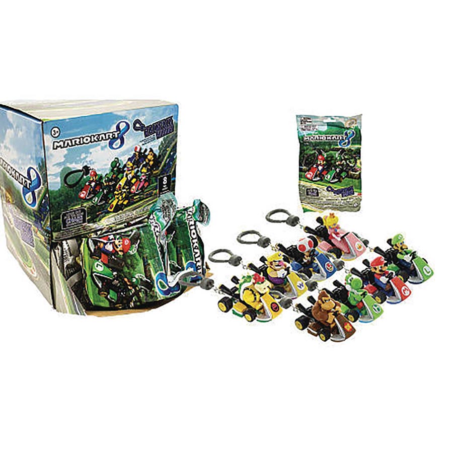 Nintendo Mario Kart Figure Hanger Blind Mystery Box 24-Piece Display