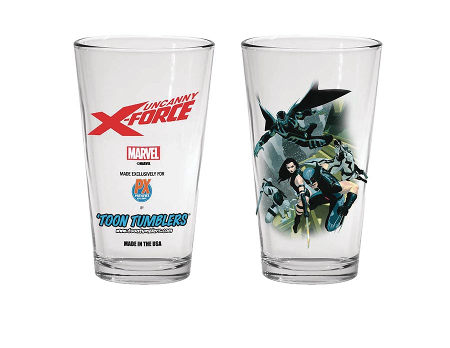 Toon Tumblers Marvel Previews Exclusive Pint Glass - X-Force