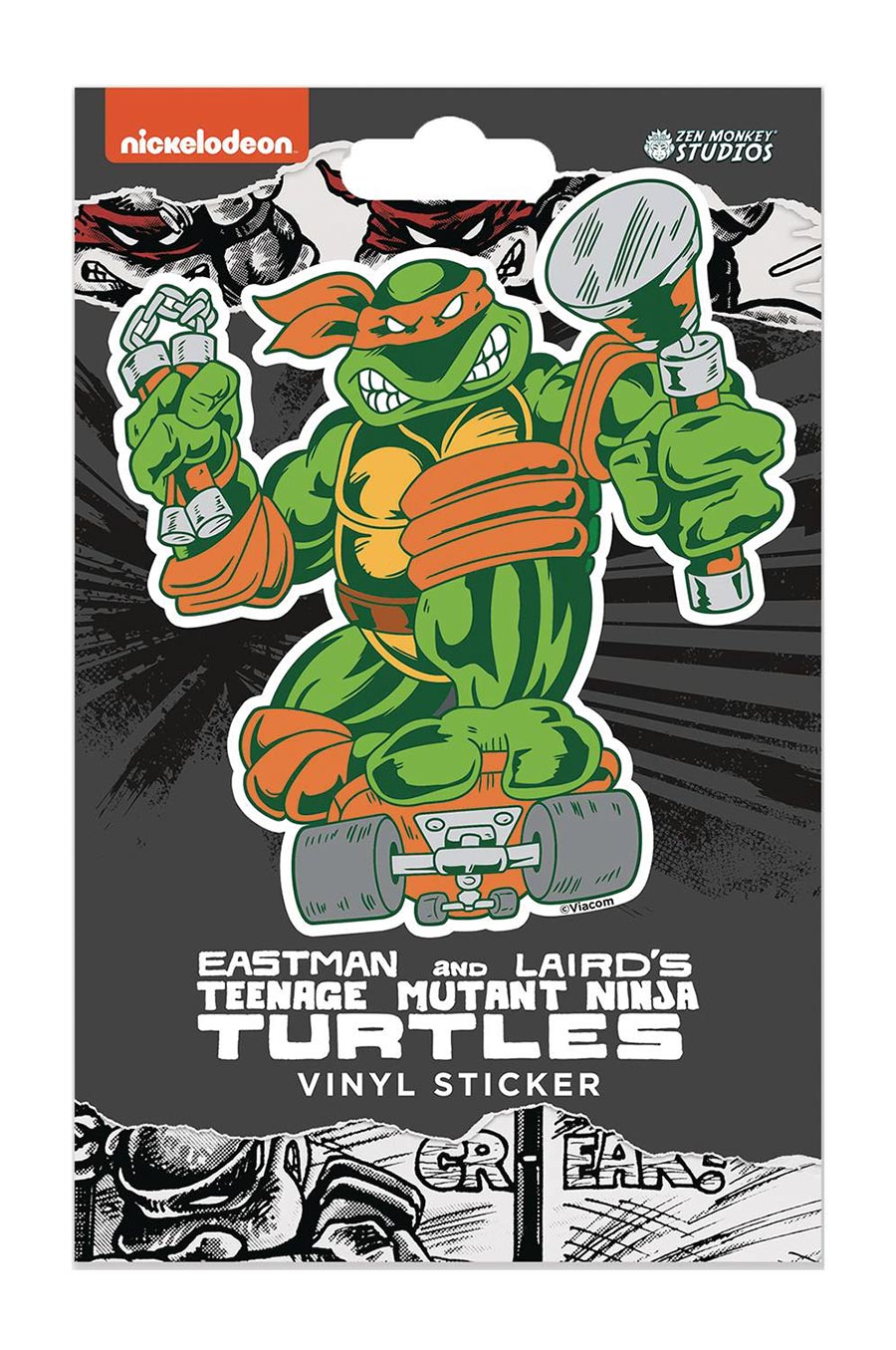 Teenage Mutant Ninja Turtles Classic Comic Vinyl Sticker - Michelangelo