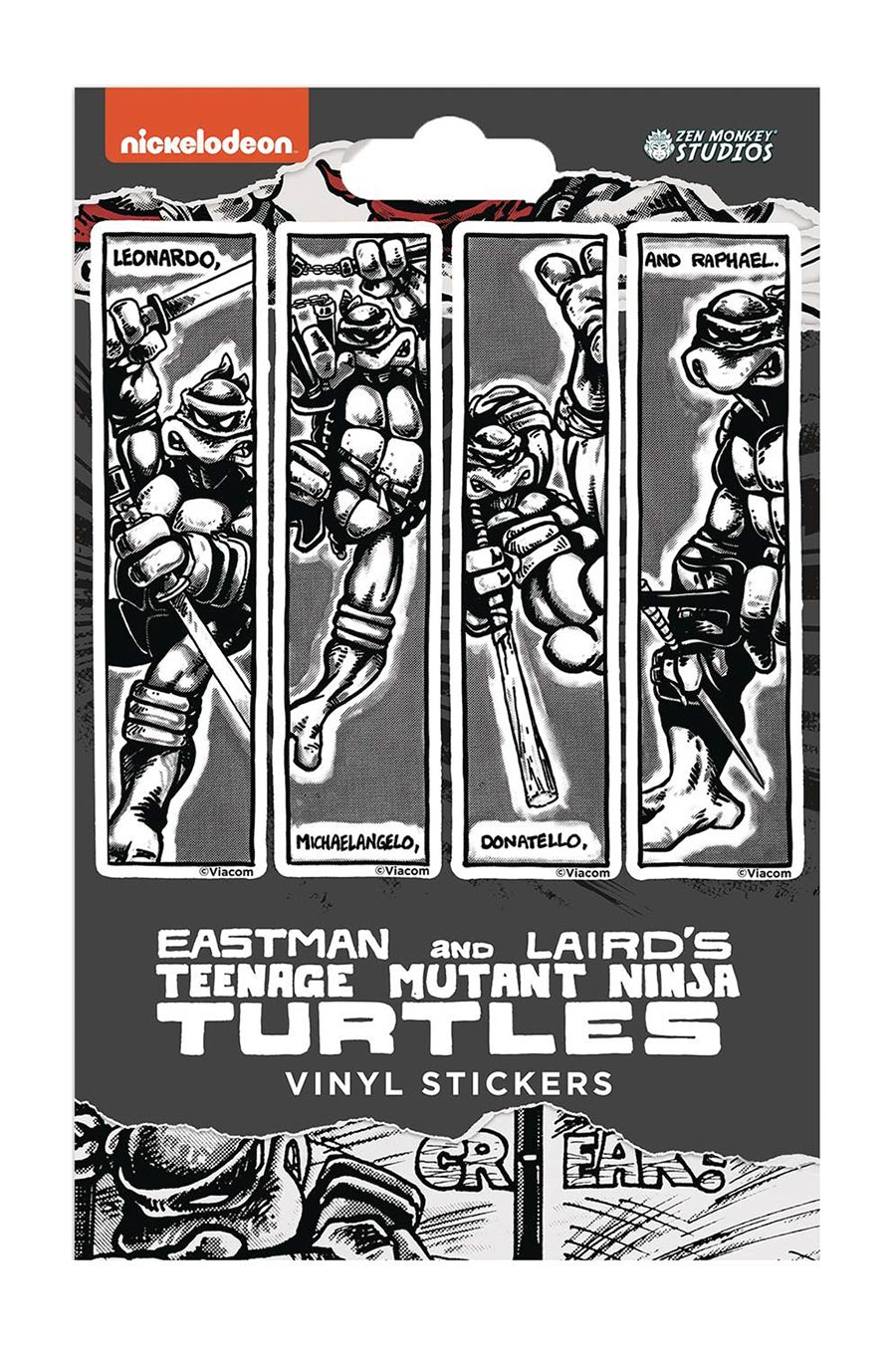 Teenage Mutant Ninja Turtles Classic Comic Vinyl Sticker - Panels