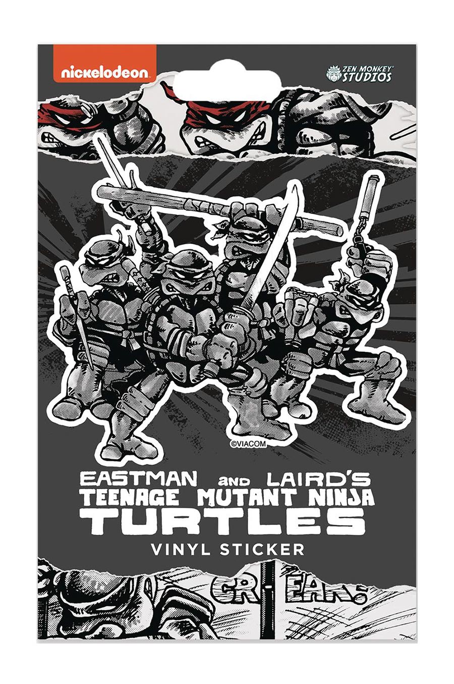 Teenage Mutant Ninja Turtles Classic Comic Vinyl Sticker - Turtle Pose