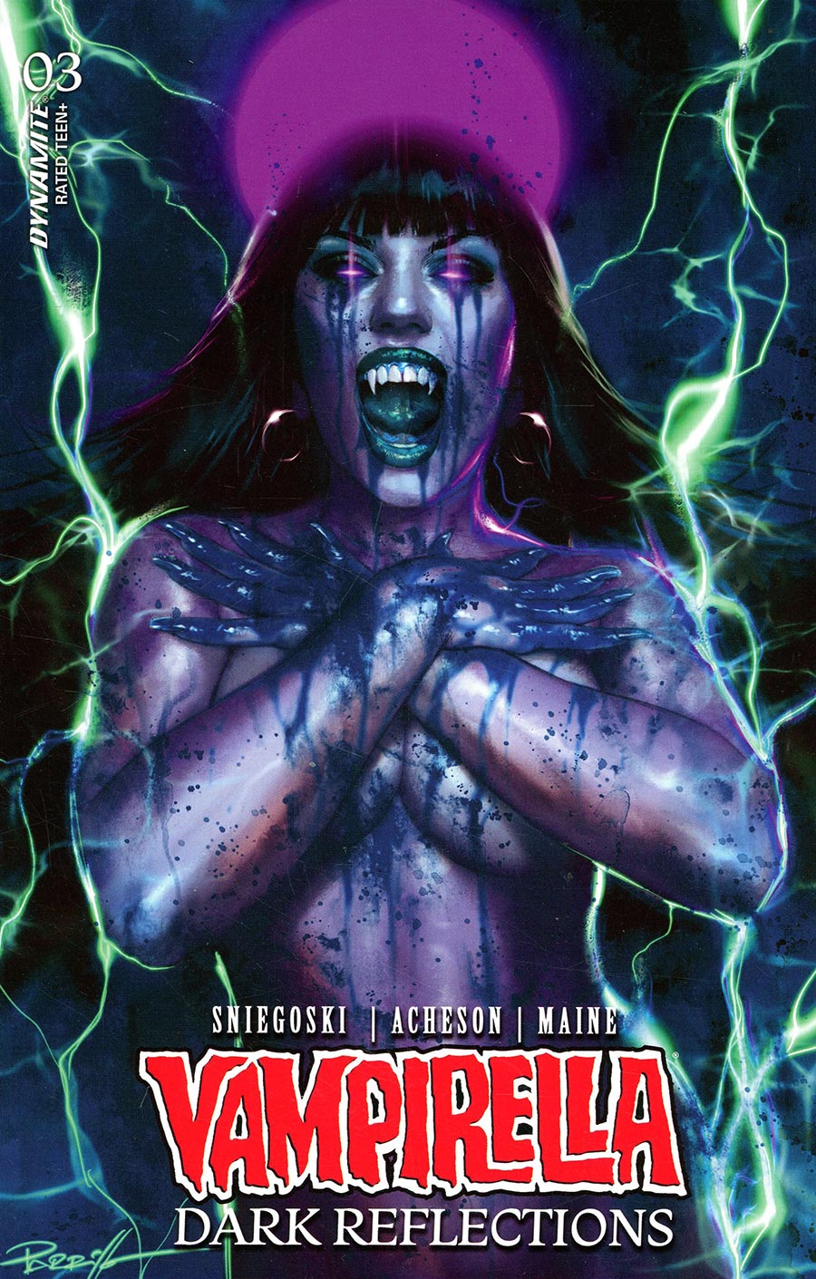 Vampirella Dark Reflections #3 Cover N Variant Lucio Parrillo Ultraviolet Cover