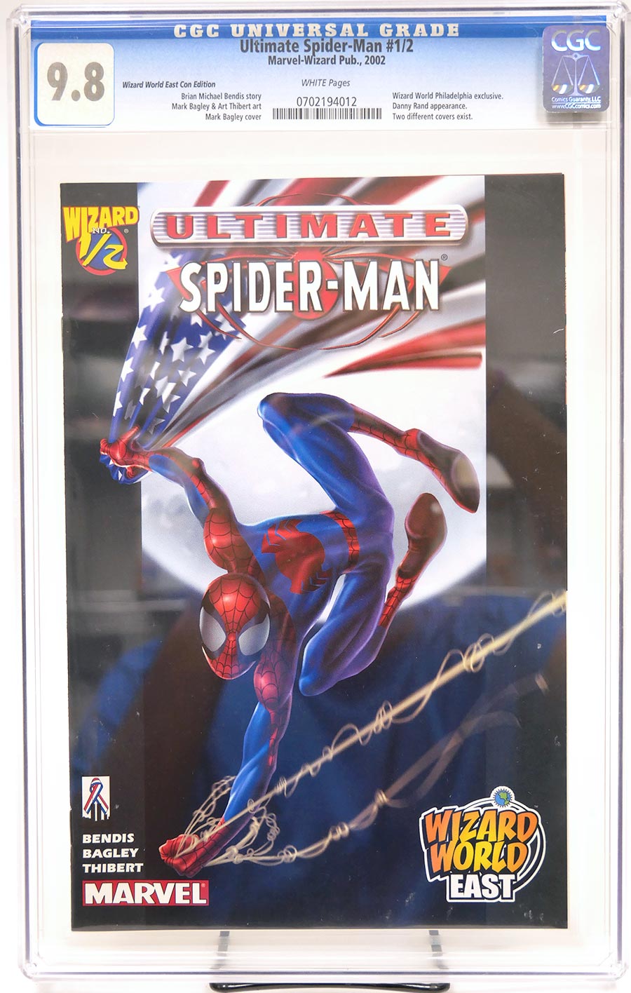 Ultimate Spider-Man Wizard #1/2 Cover C Wizard World East Edition CGC 9.8