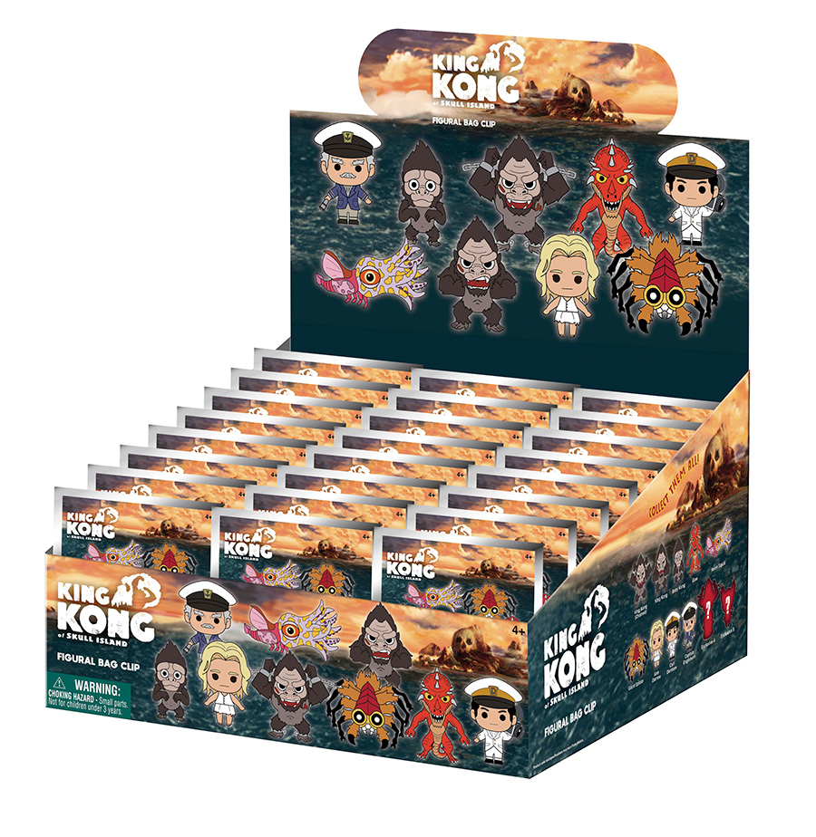 Kong 3D Foam Bag Clip Blind Mystery Box 24-Piece Display
