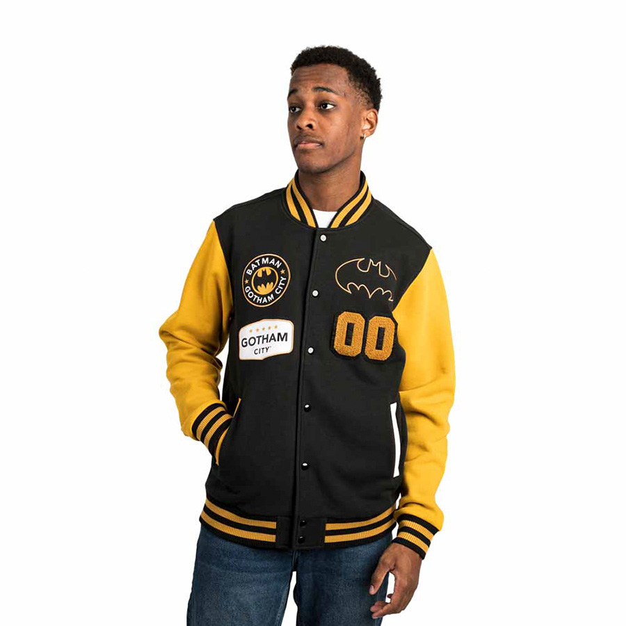 DC Comics Batman Fleece Varsity Jacket XX-Large