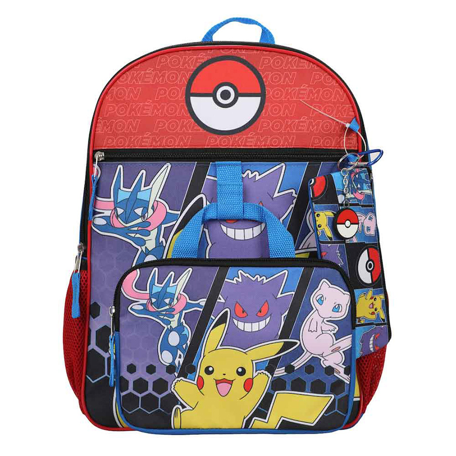 Pokemon Pokeball 5-Piece Youth Backpack Set