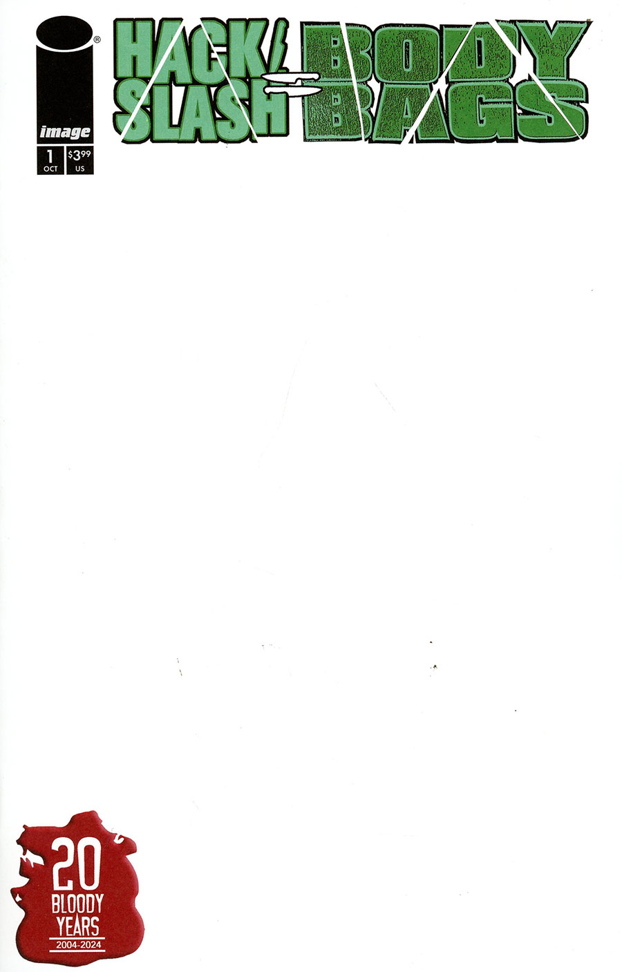 Hack Slash Body Bags #1 Cover D Variant Blank Cover