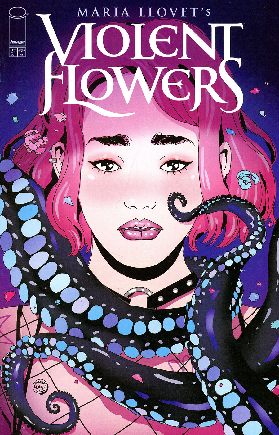 Maria Llovets Violent Flowers #2 Cover B Variant Maria Llovet Tentacle Cover