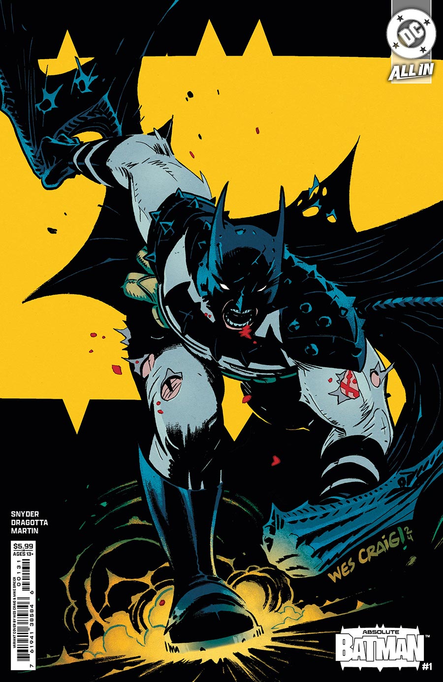 Absolute Batman #1 Cover B Variant Wes Craig Card Stock Cover (DC All In)