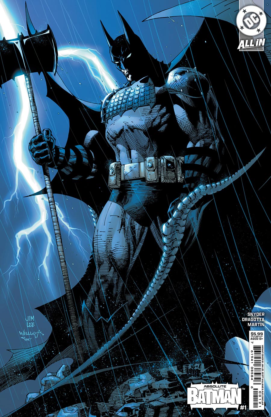 Absolute Batman #1 Cover C Variant Jim Lee Card Stock Cover (DC All In)