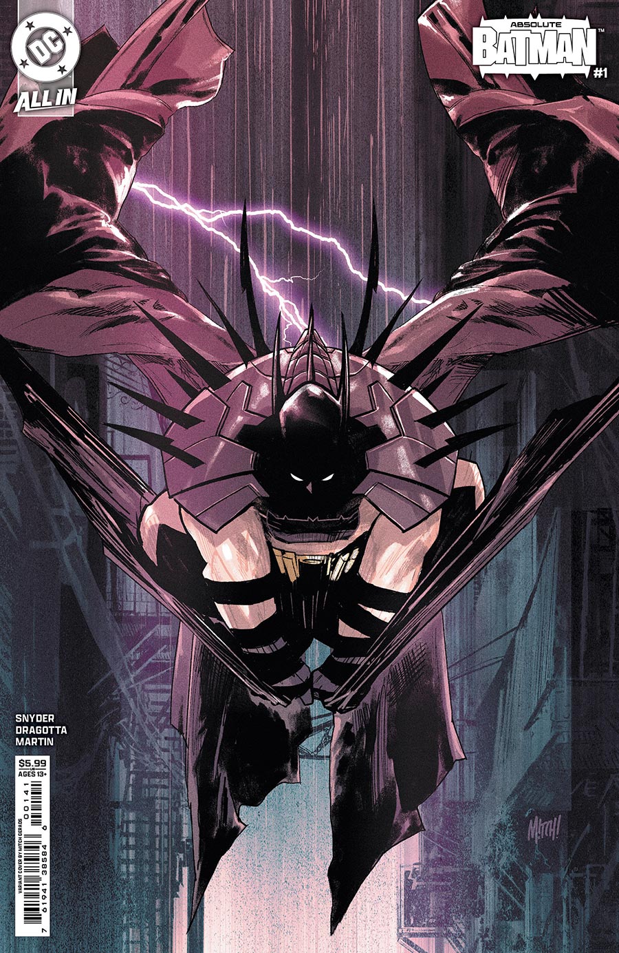 Absolute Batman #1 Cover D Variant Mitch Gerads Card Stock Cover (DC All In)