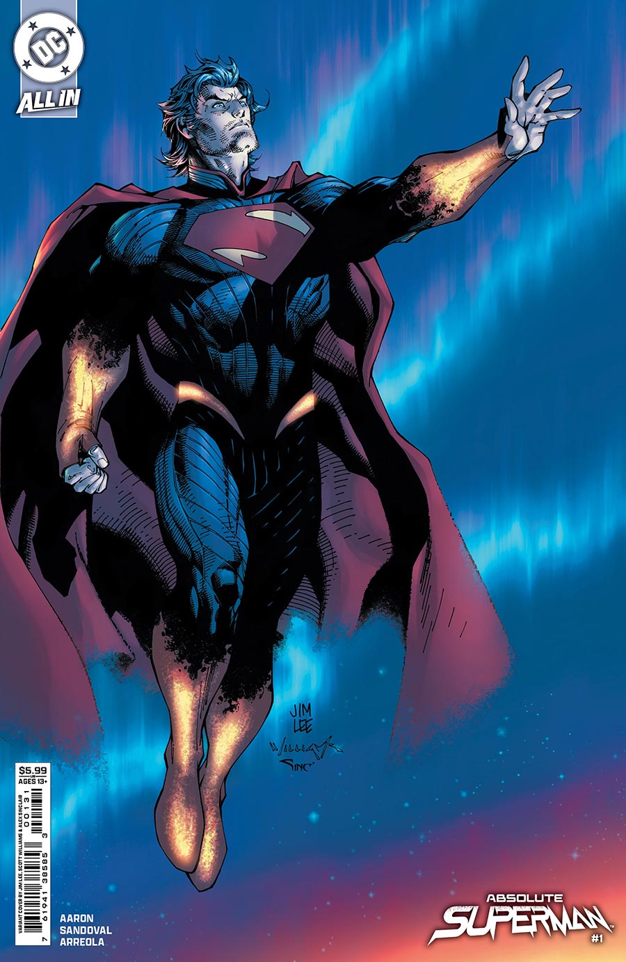 Absolute Superman #1 Cover C Variant Jim Lee Card Stock Cover (DC All In)(Limit 1 Per Customer)