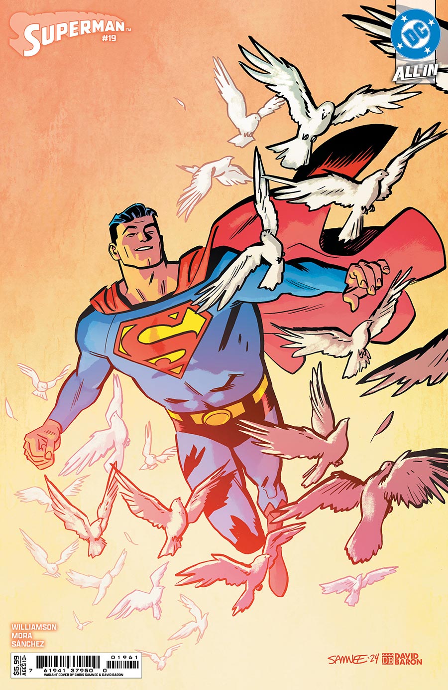 Superman Vol 7 #19 Cover D Variant Chris Samnee Card Stock Cover (DC All In)