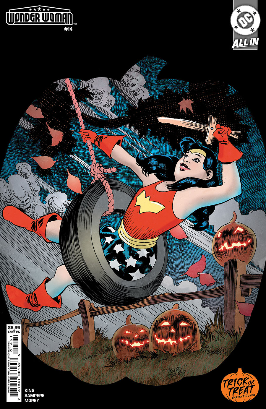 Wonder Woman Vol 6 #14 Cover D Variant Kelley Jones Trick Or Treat Card Stock Cover (DC All In)