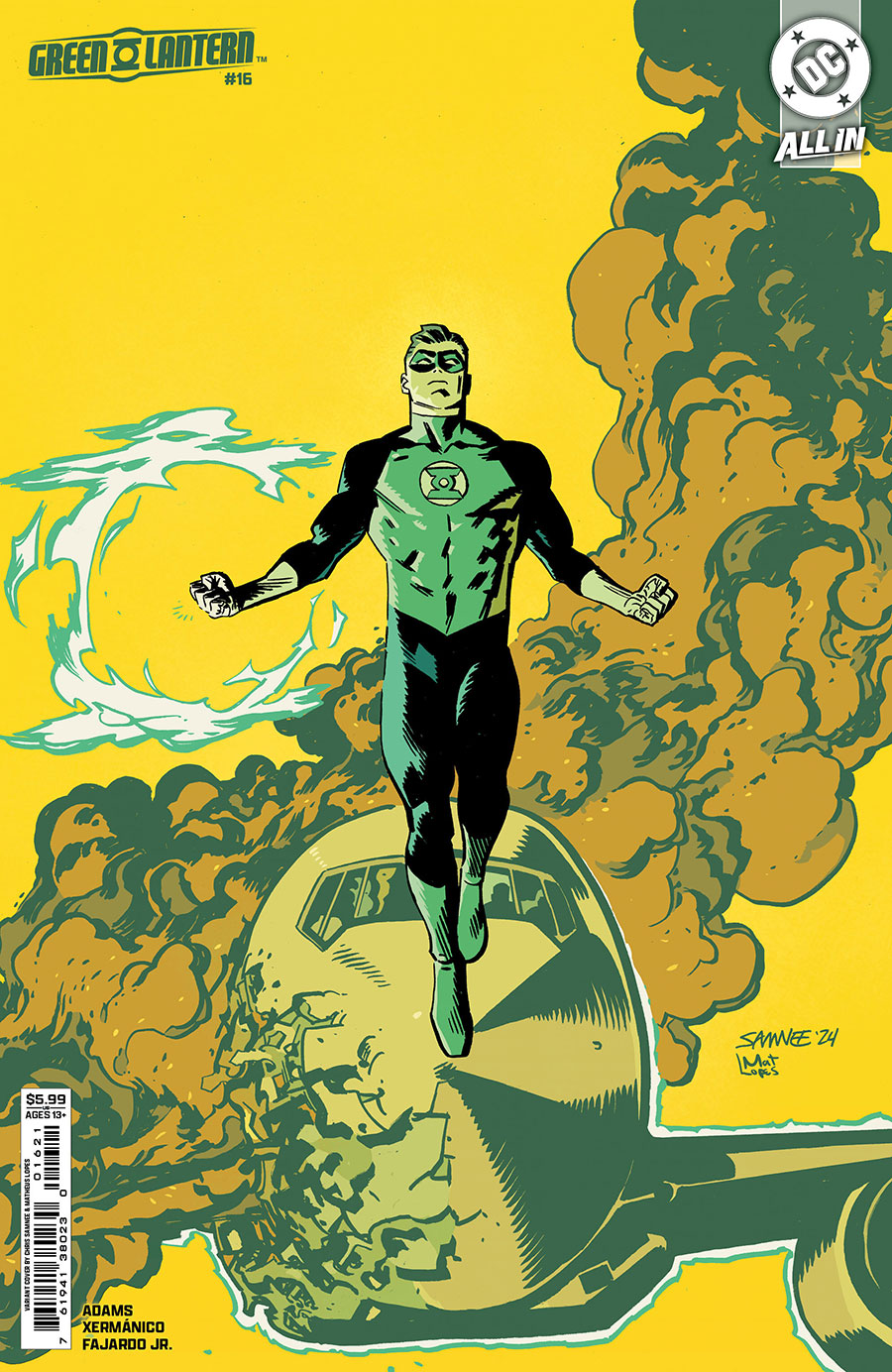 Green Lantern Vol 8 #16 Cover B Variant Chris Samnee Card Stock Cover (DC All In)