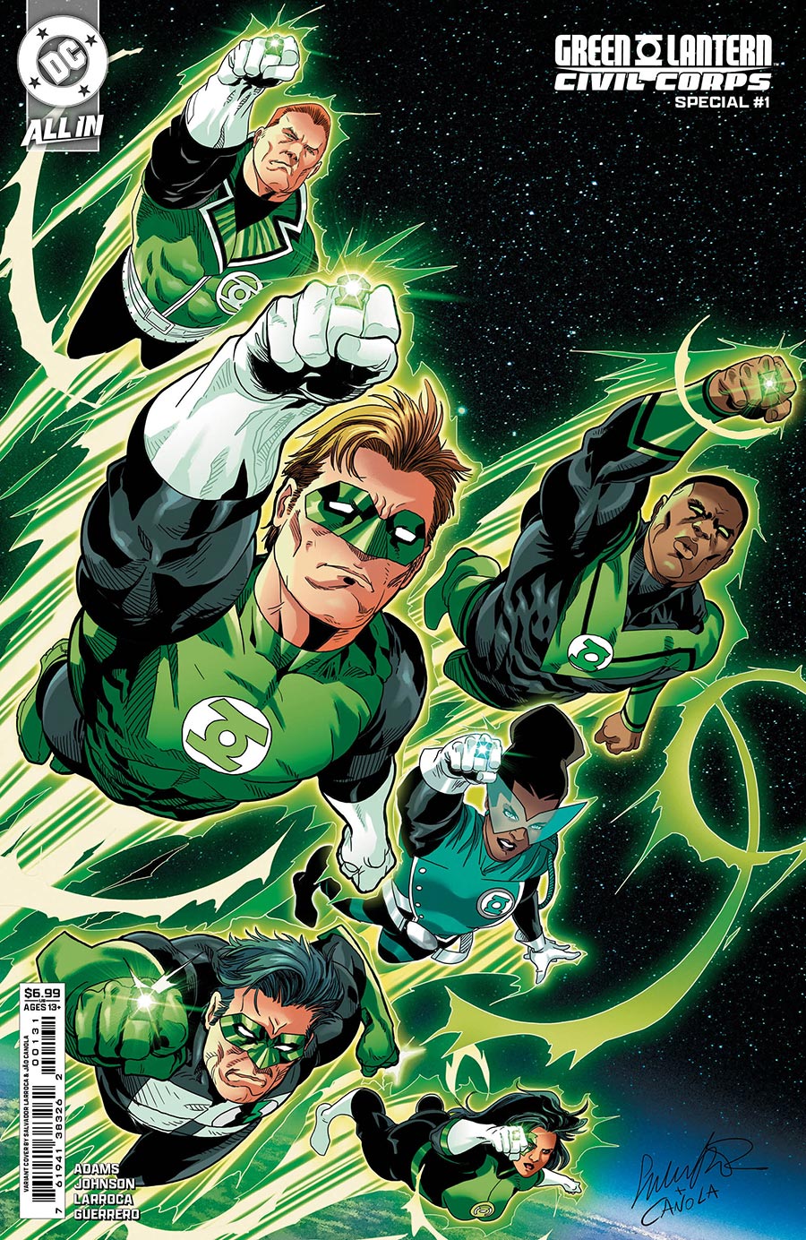 Green Lantern Civil Corps Special #1 (One Shot) Cover B Variant Salvador Larroca Card Stock Cover (DC All In)