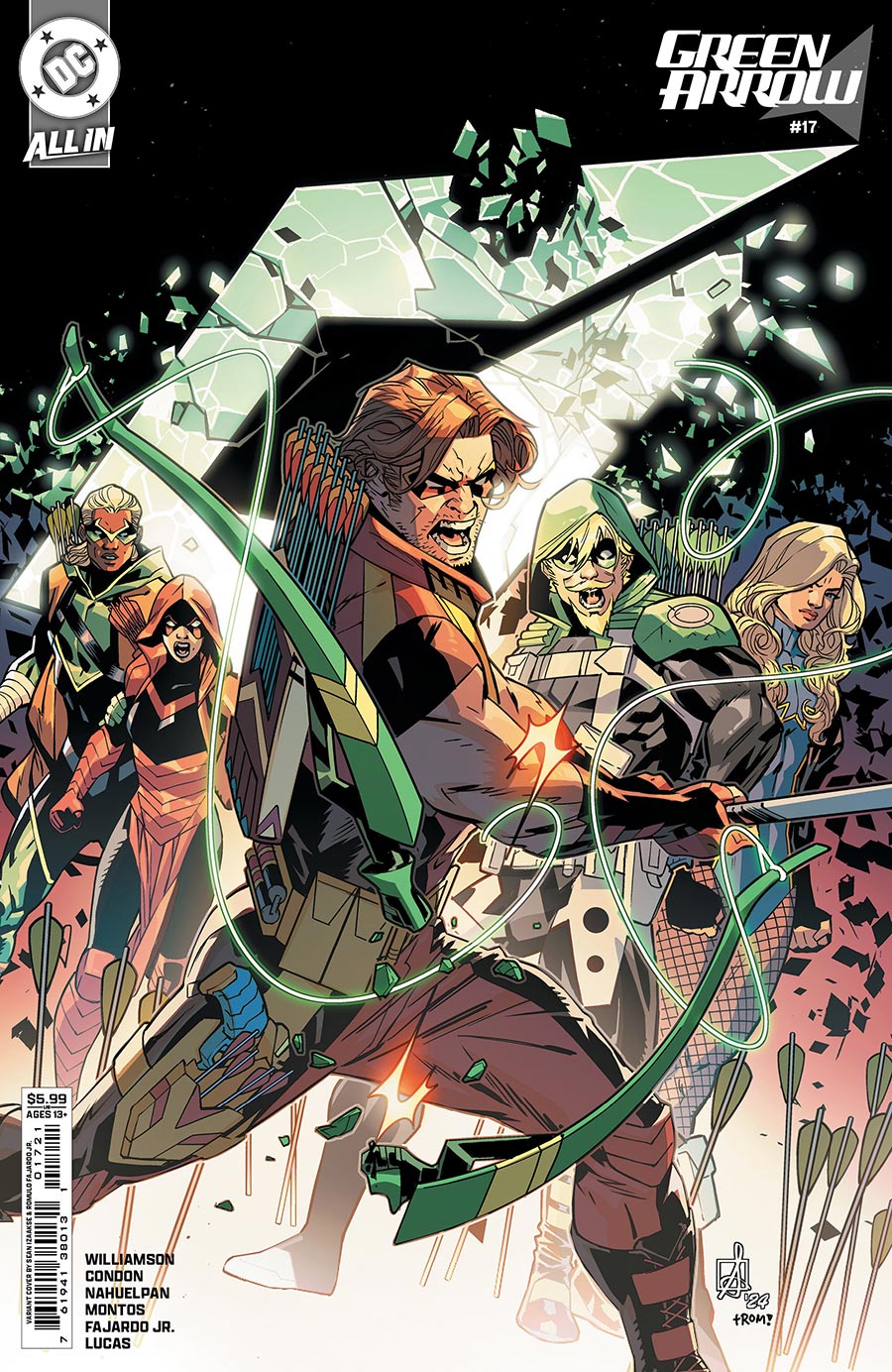 Green Arrow Vol 8 #17 Cover B Variant Sean Izaakse Card Stock Cover (#350)(DC All In)