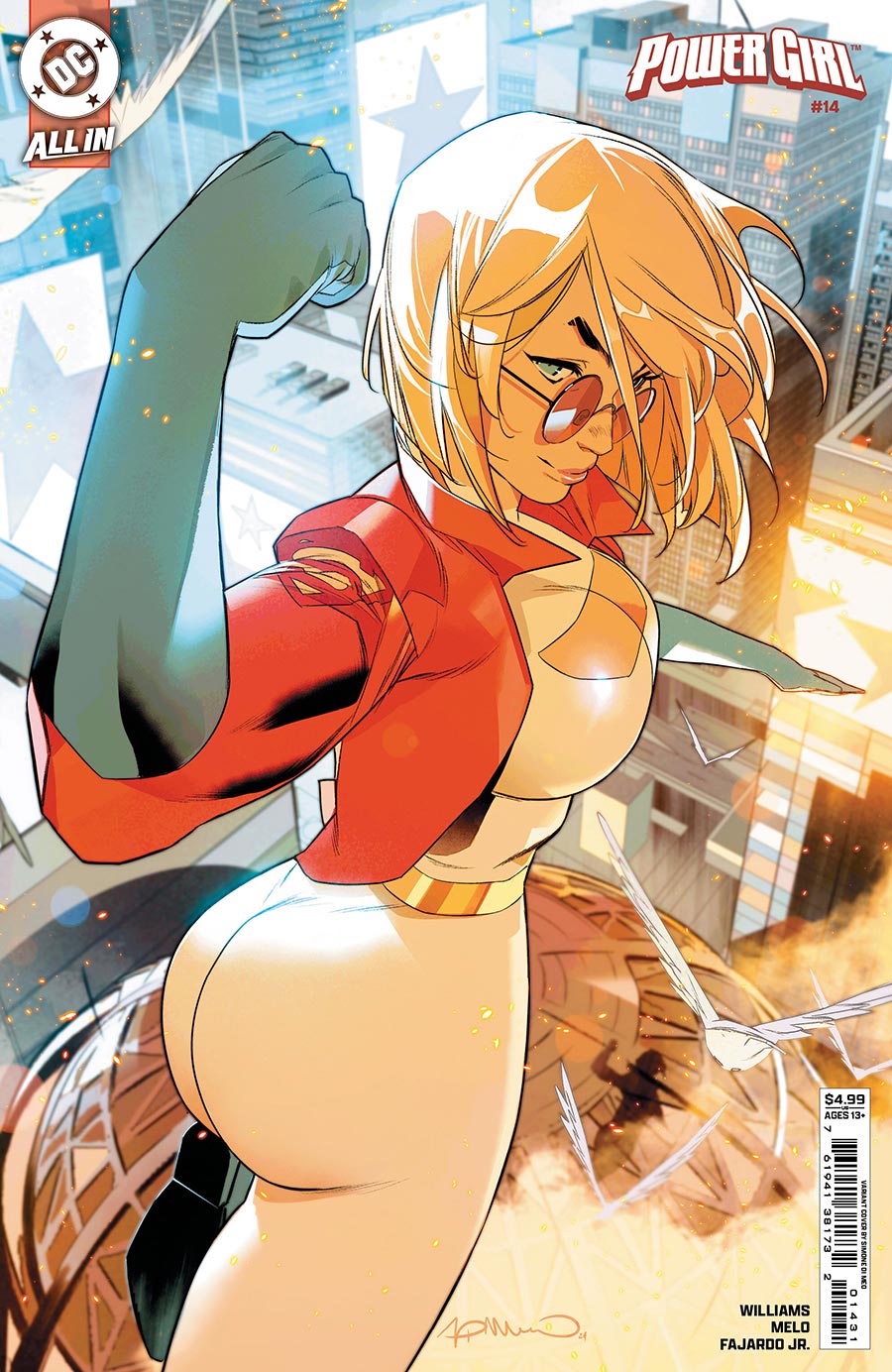 Power Girl Vol 3 #14 Cover C Variant Simone Di Meo Card Stock Cover (DC All In)
