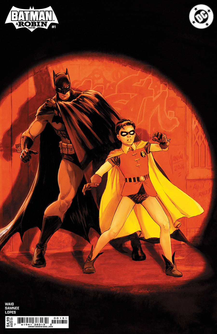 Batman And Robin Year One #1 Cover B Variant Mikel Janin Card Stock Cover