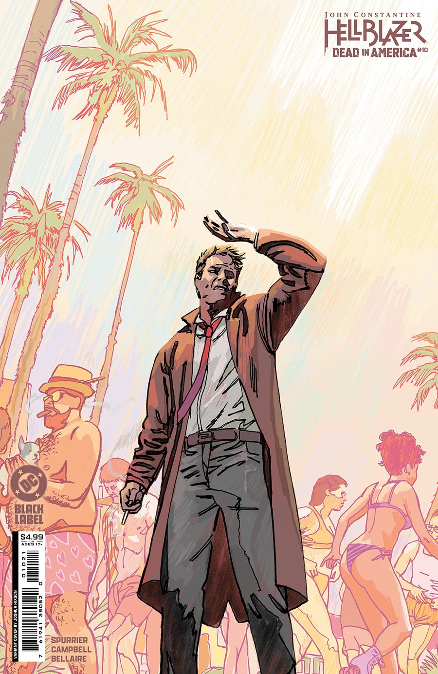 John Constantine Hellblazer Dead In America #10 Cover B Variant Joshua Hixson Cover