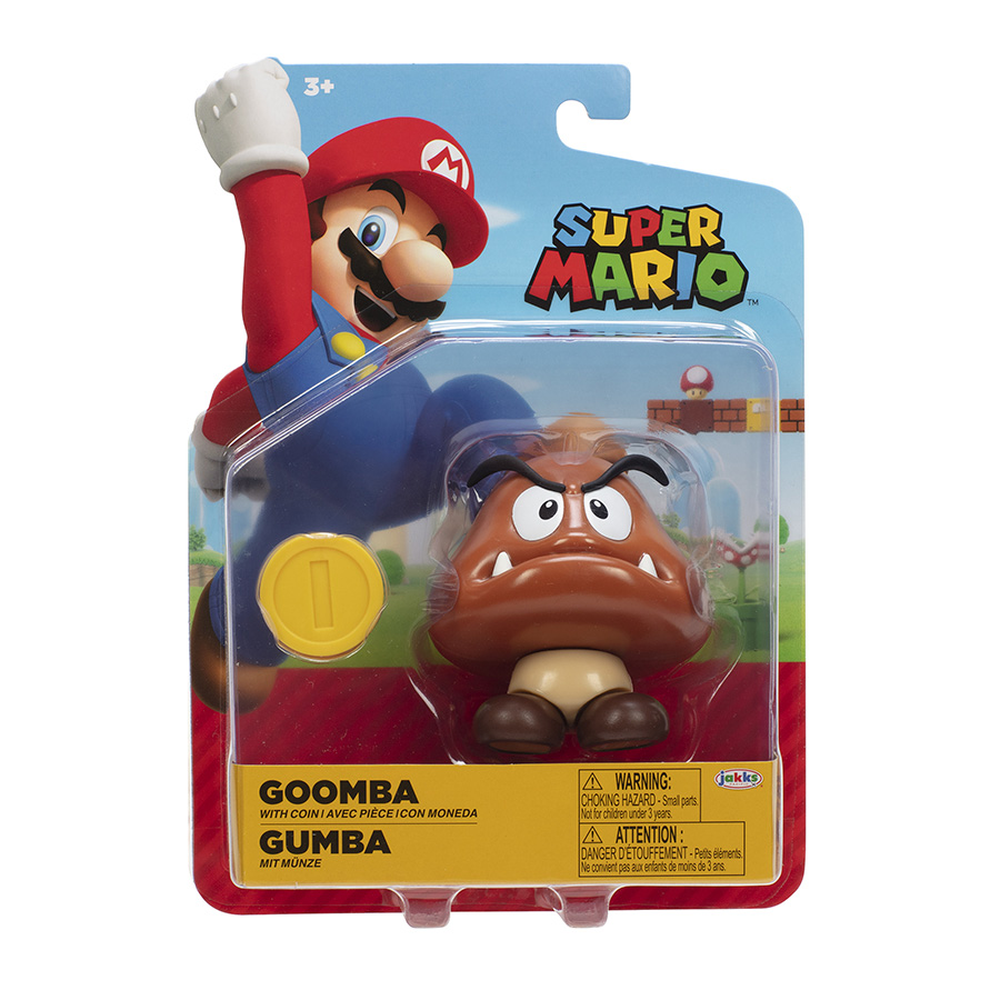 Super Mario 4-Inch Action Figure Wave 39 - Goomba