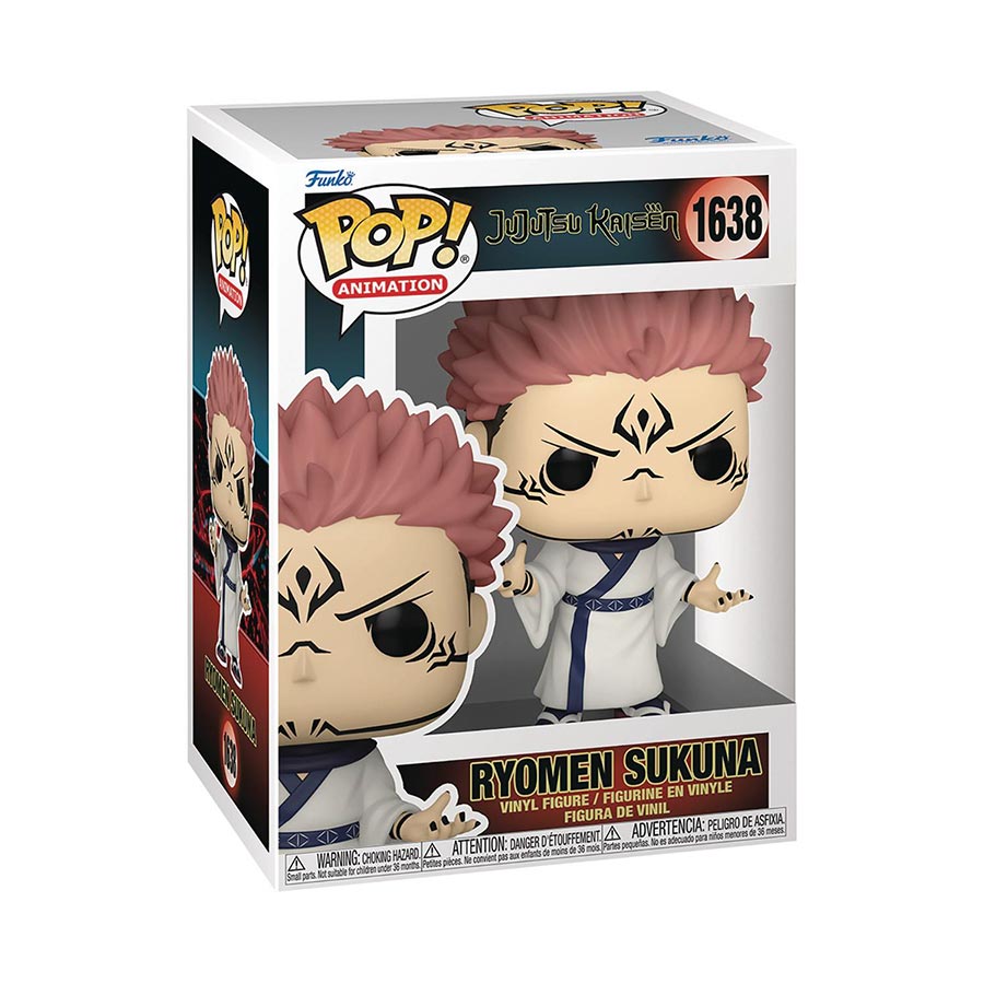 POP Animation Jujutsu Kaisen Sukuna In Kimono Vinyl Figure