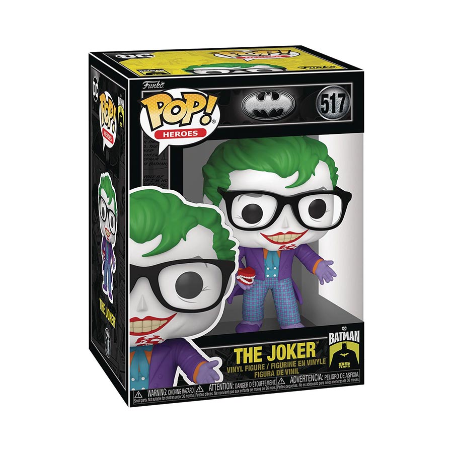 POP Movies Batman 85th Anniversary The Joker (1989) With Teeth Vinyl Figure
