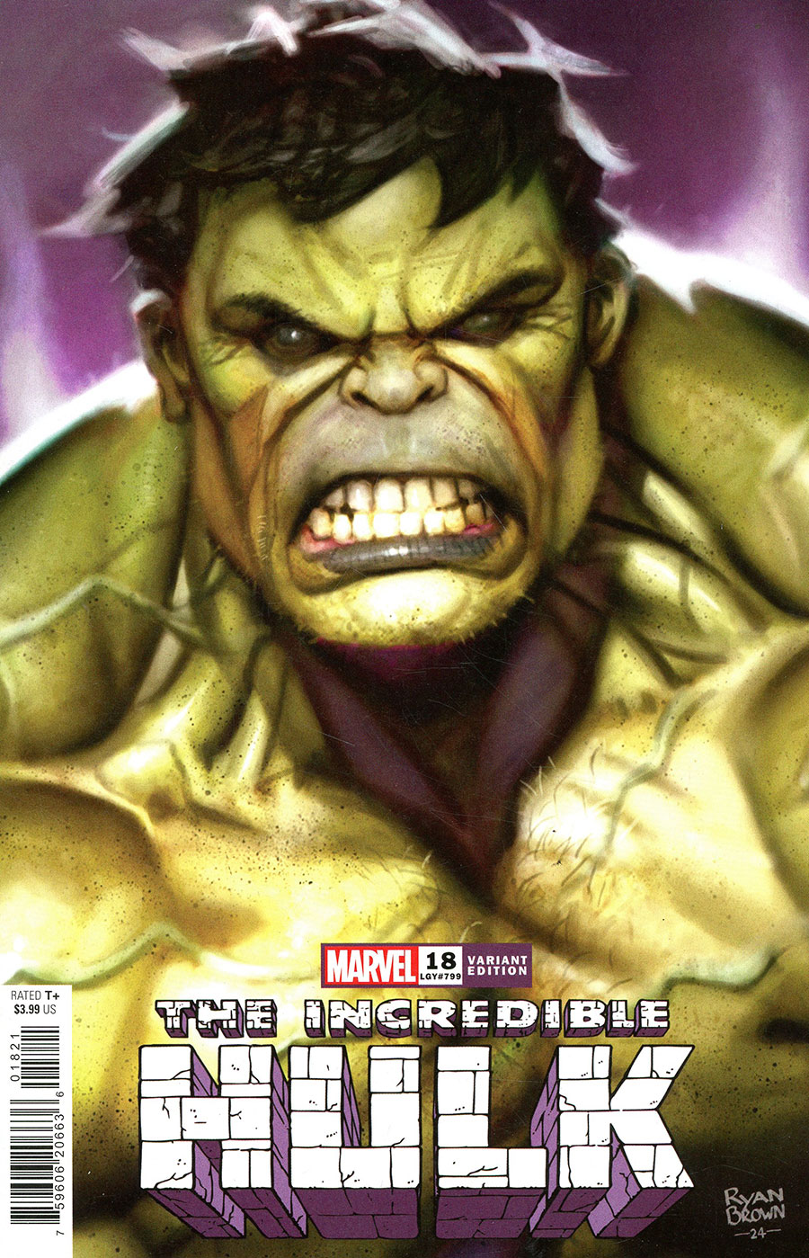Incredible Hulk Vol 5 #18 Cover B Variant Ryan Brown Cover