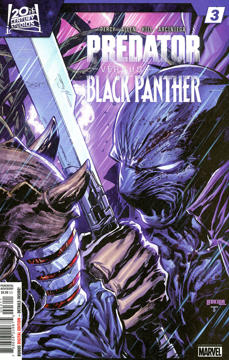 Predator vs Black Panther #3 Cover A Regular Ken Lashley Cover