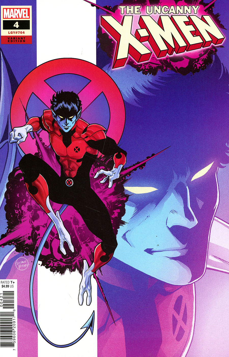 Uncanny X-Men Vol 6 #4 Cover C Variant Luciano Vecchio Nightcrawler Cover