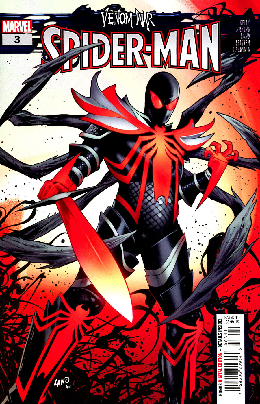 Venom War Spider-Man #3 Cover A Regular Greg Land Cover (Limit 1 Per Customer)