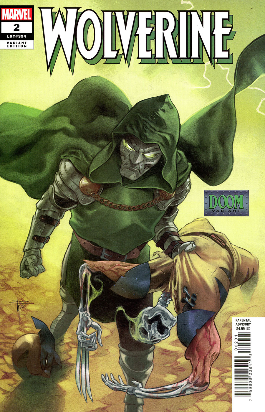Wolverine Vol 8 #2 Cover B Variant Francesco Mobili Doom Cover
