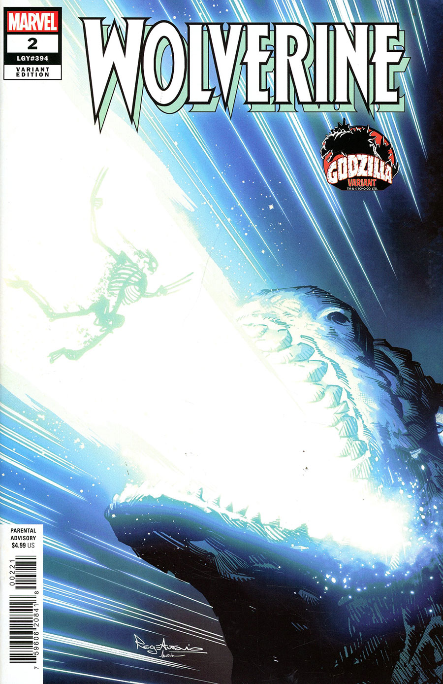 Wolverine Vol 8 #2 Cover C Variant Roge Antonio Godzilla Cover