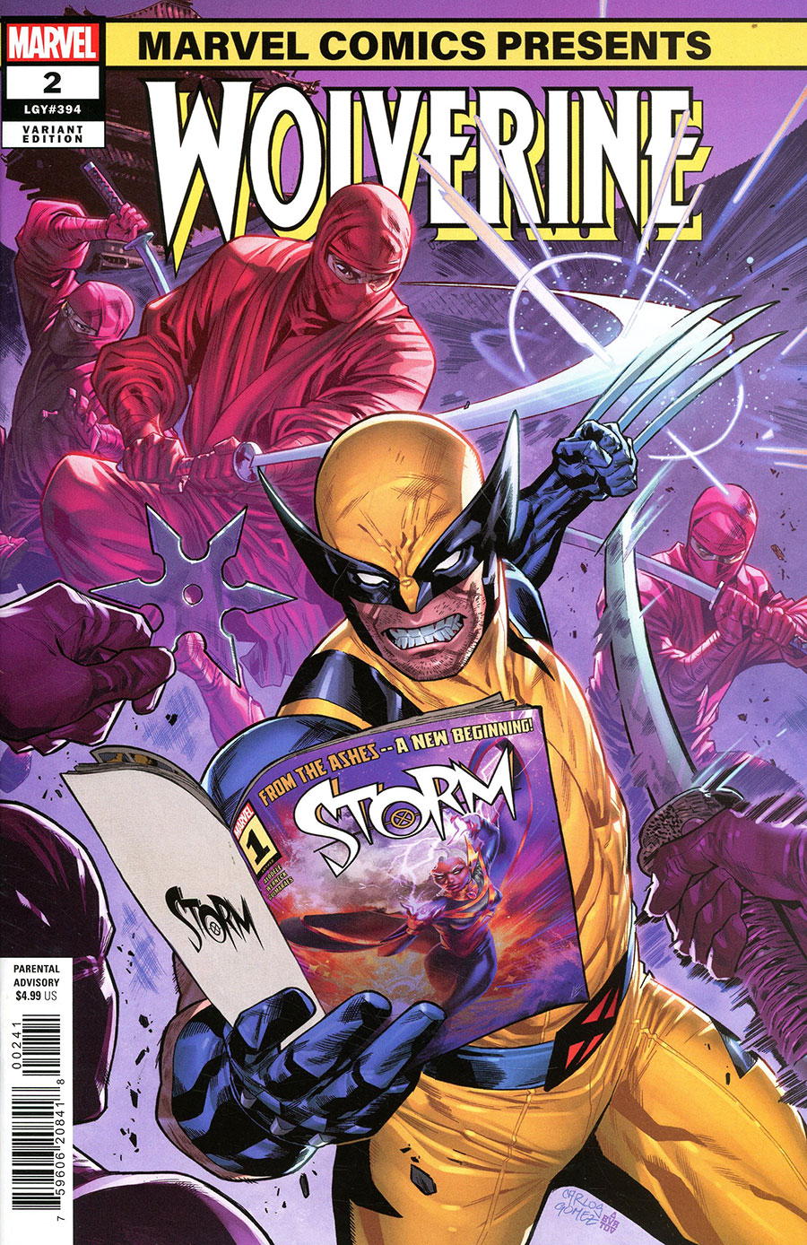 Wolverine Vol 8 #2 Cover D Variant Carlos Gomez Marvel Comics Presents Cover